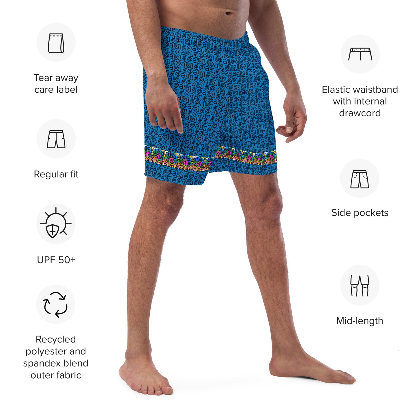 Men's swim trunks "Blue Lagoon"