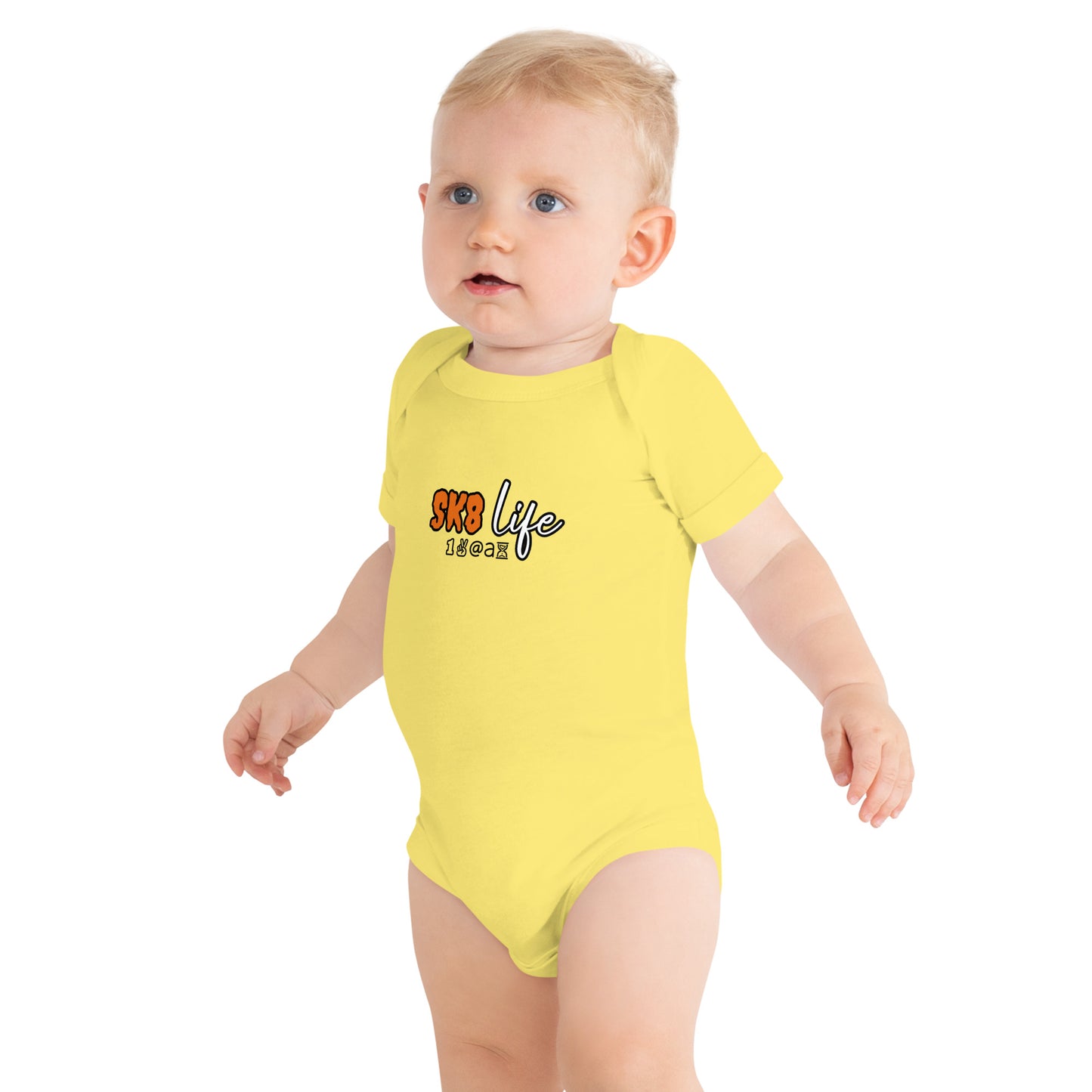 Baby short sleeve one piece "SK8life"
