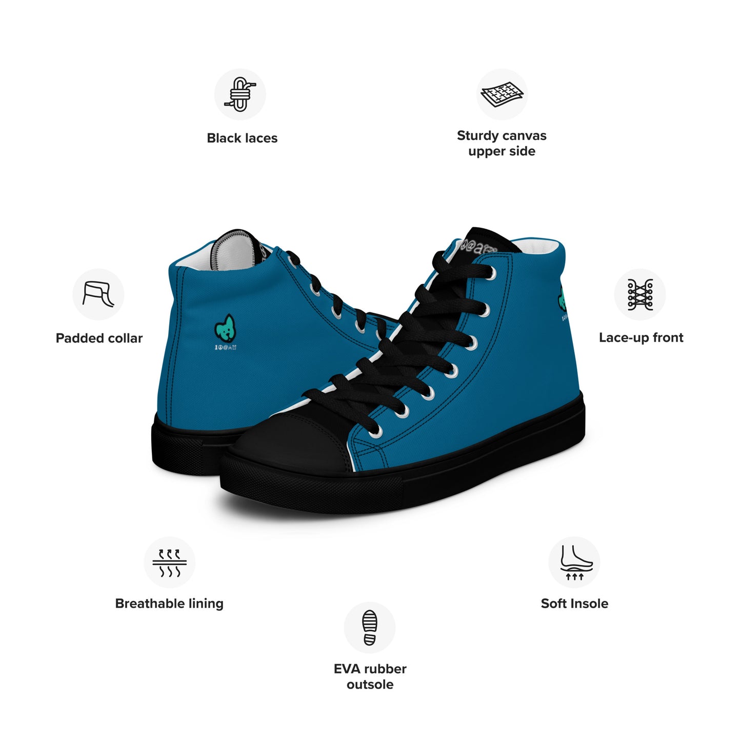 Men’s high top canvas shoes Skateboarding
