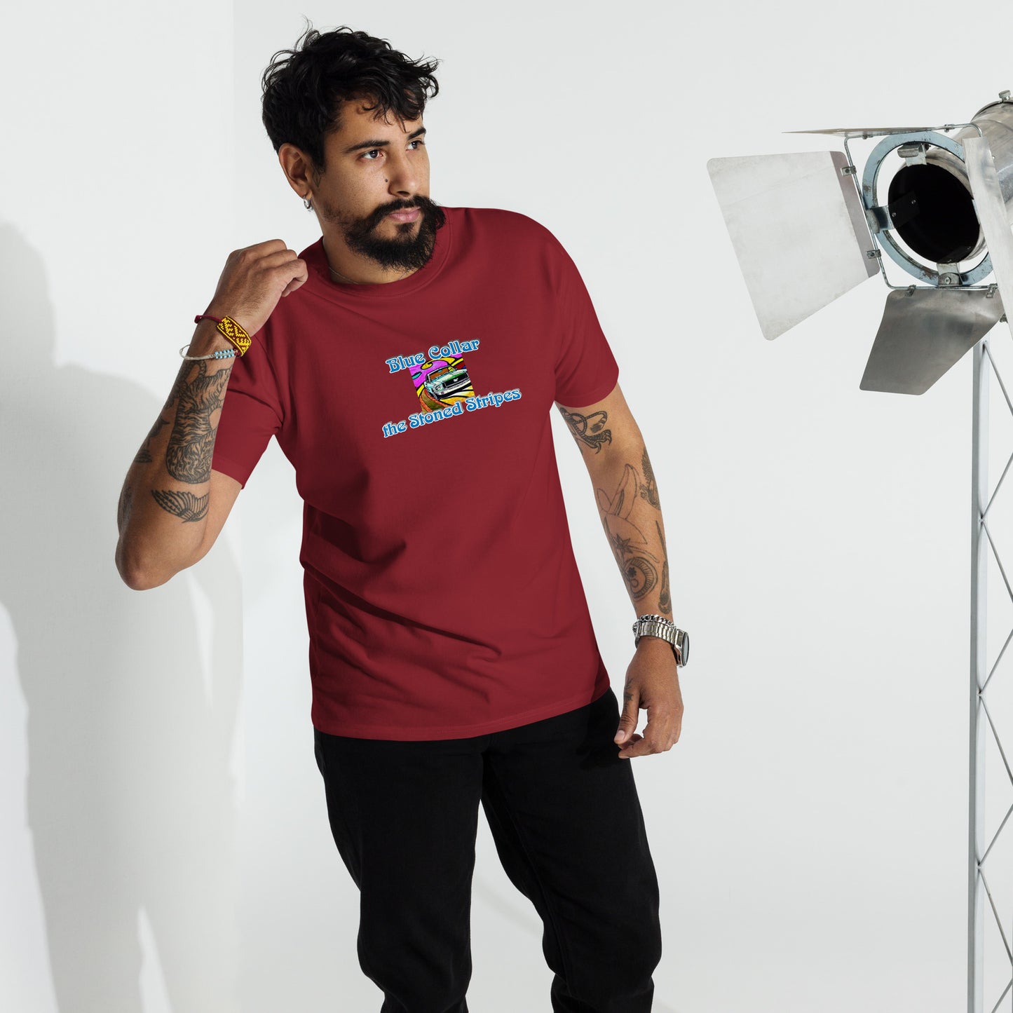 Men’s premium heavyweight tee "Blue Collar"
