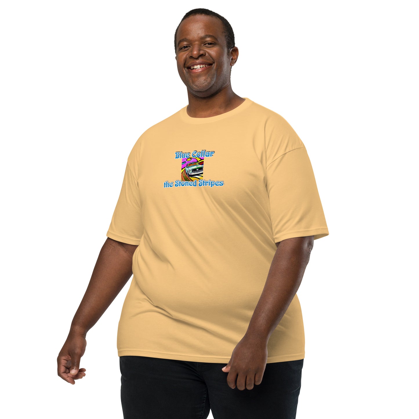 Men’s premium heavyweight tee "Blue Collar"