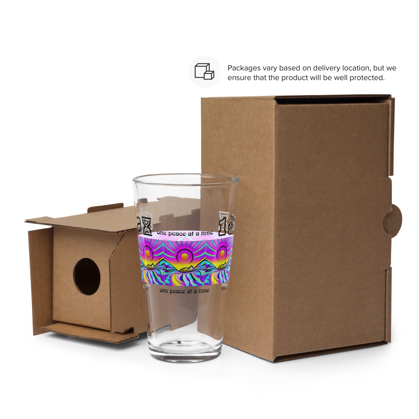 Shaker pint glass