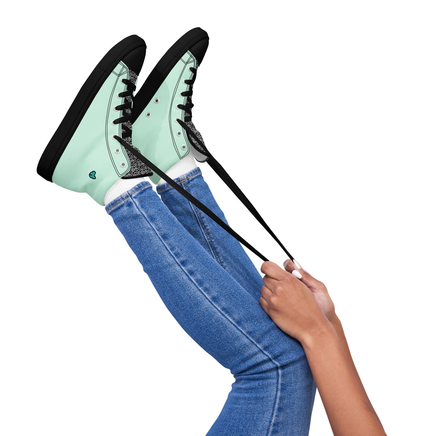 Women’s high top canvas shoes Skateboarding