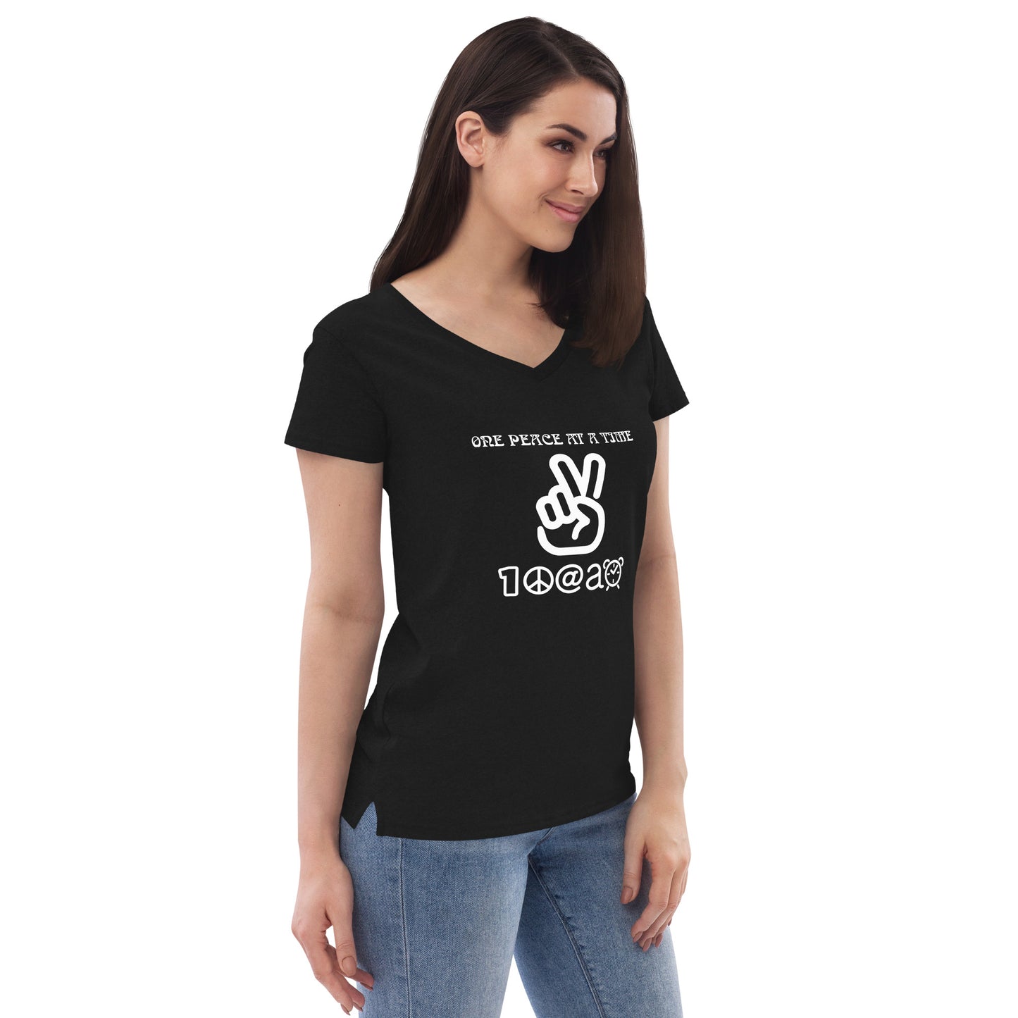 Women’s recycled v-neck t-shirt