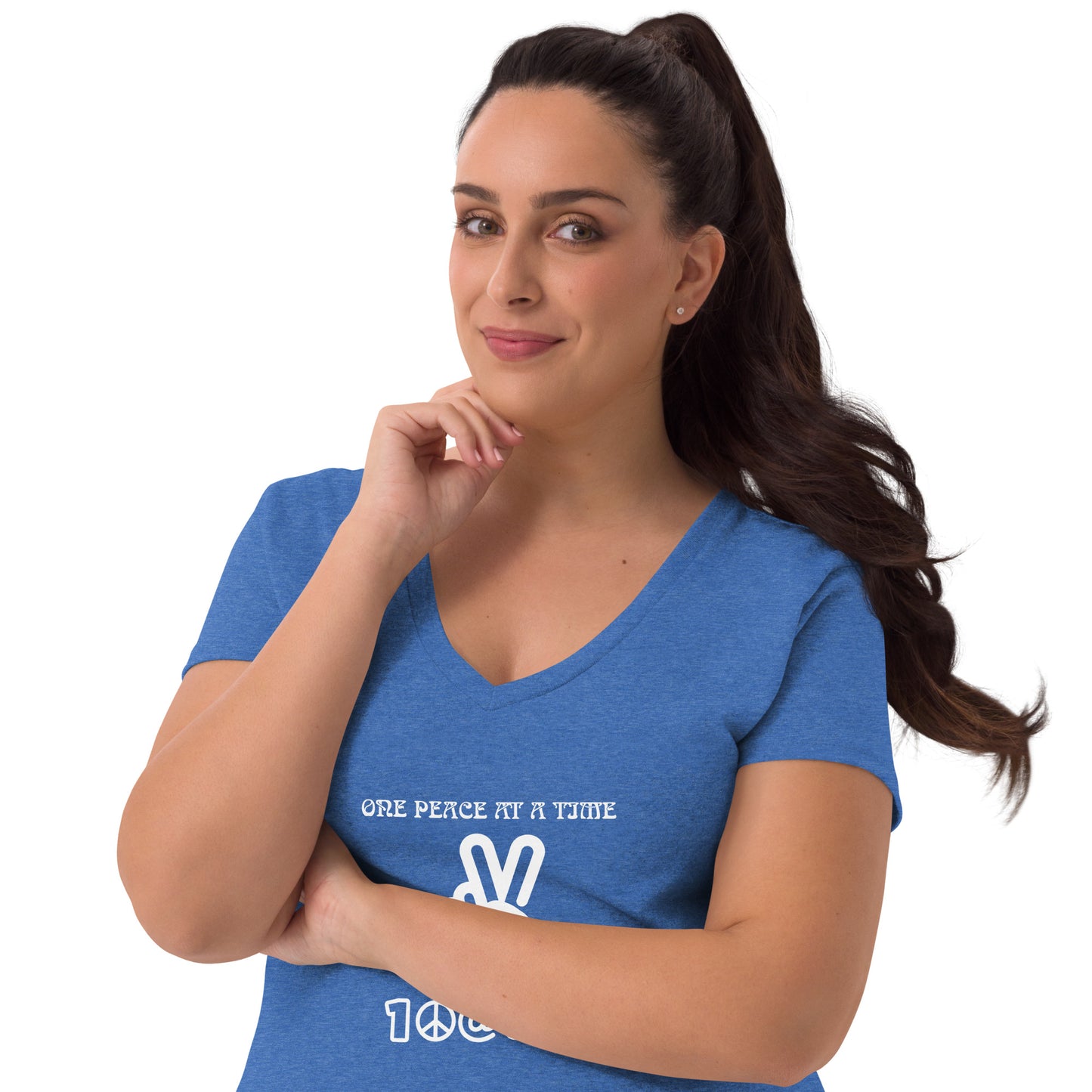 Women’s recycled v-neck t-shirt