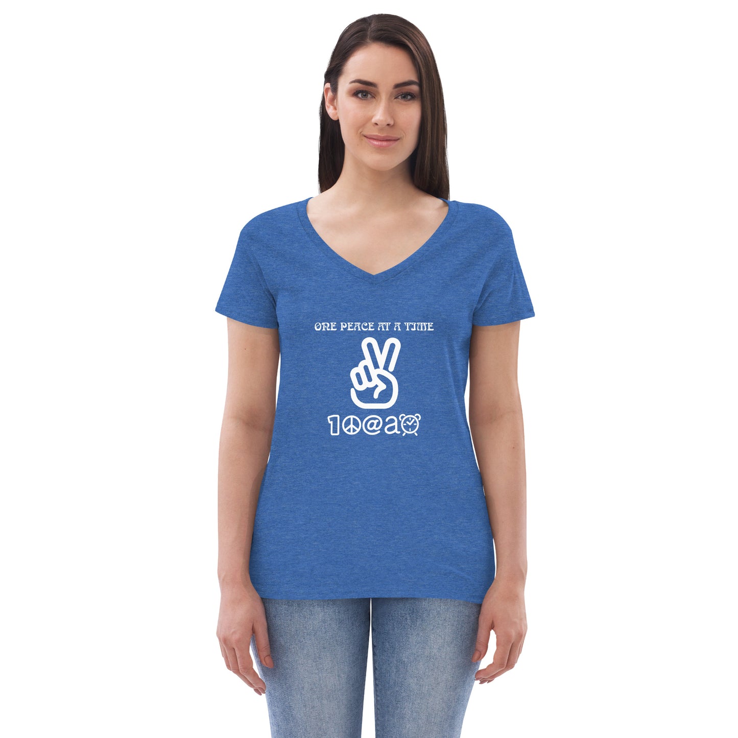 Women’s recycled v-neck t-shirt