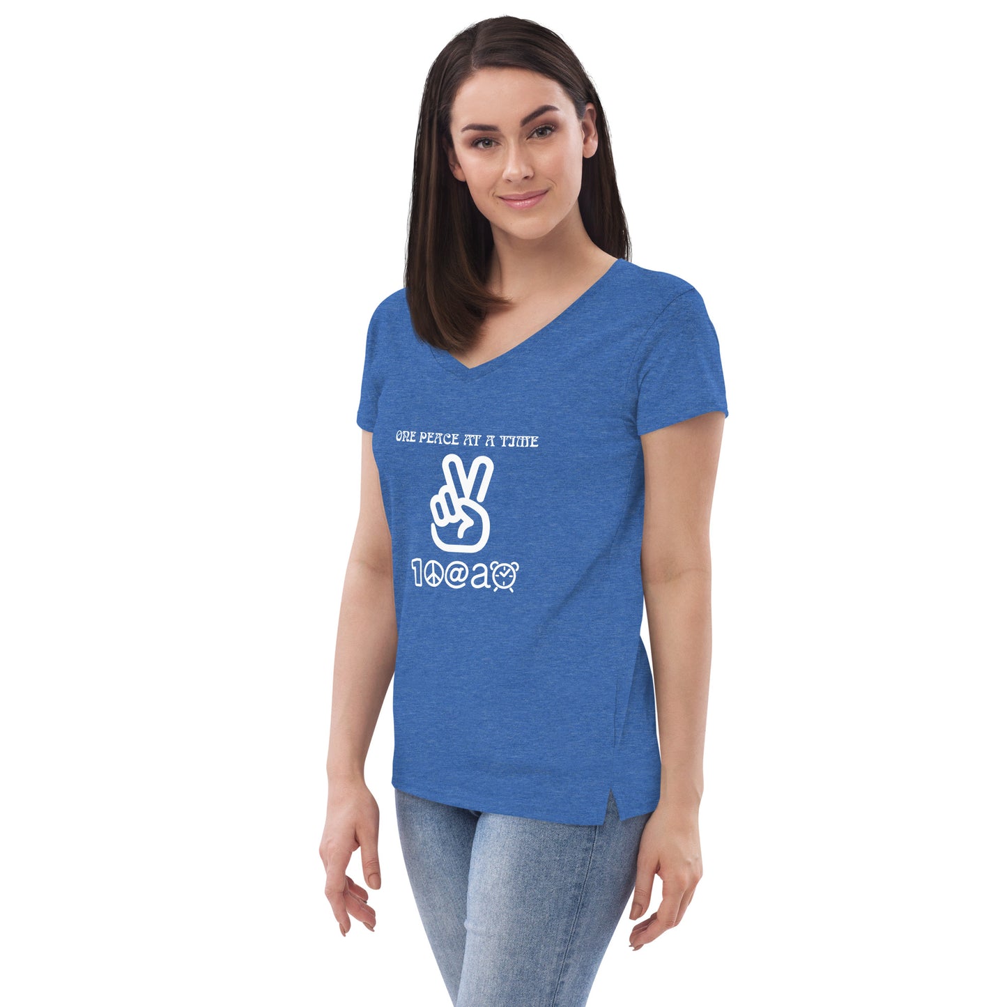 Women’s recycled v-neck t-shirt