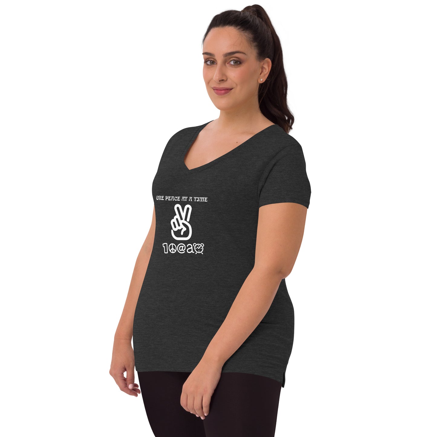 Women’s recycled v-neck t-shirt