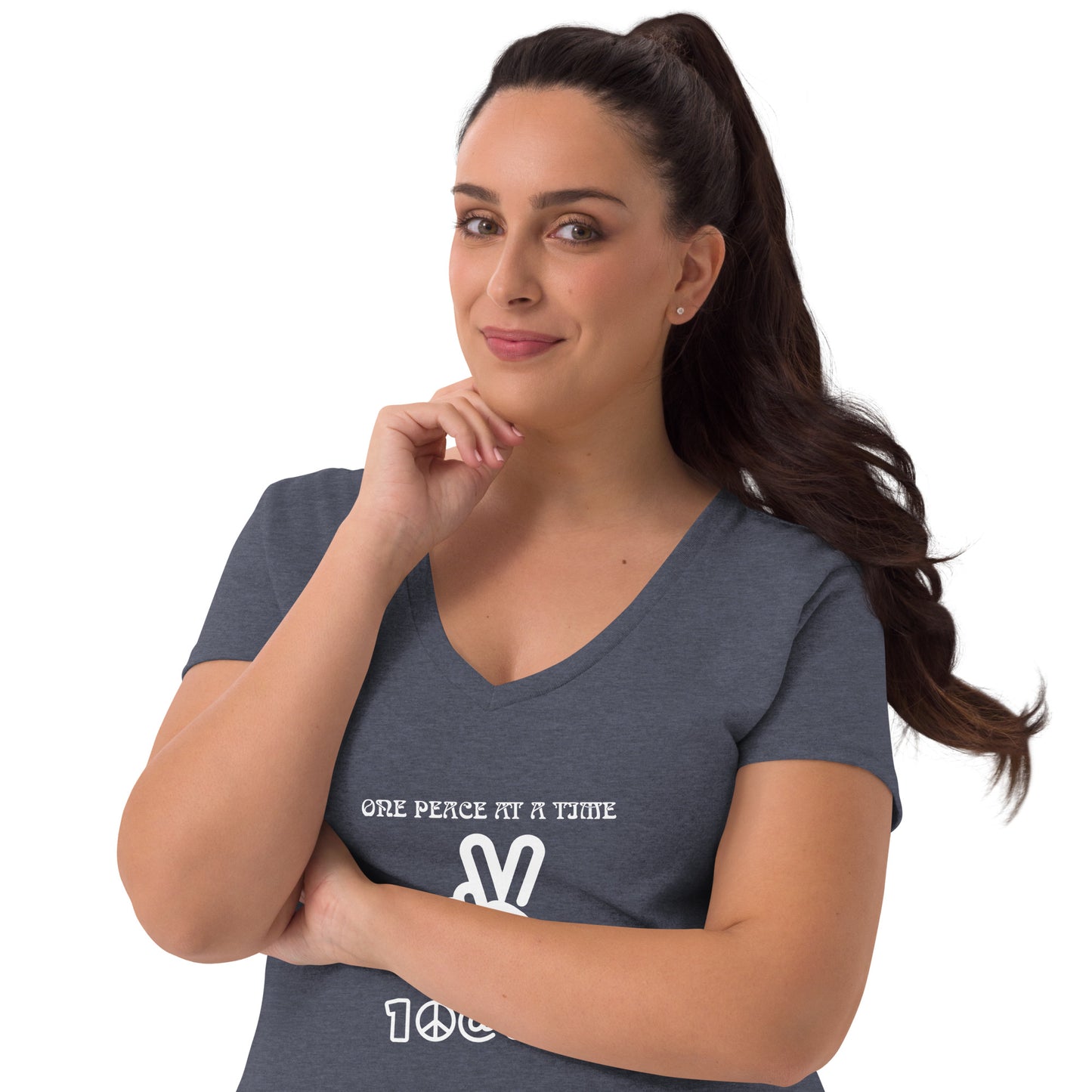 Women’s recycled v-neck t-shirt