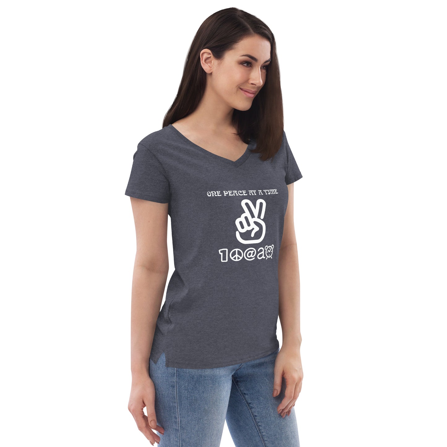 Women’s recycled v-neck t-shirt