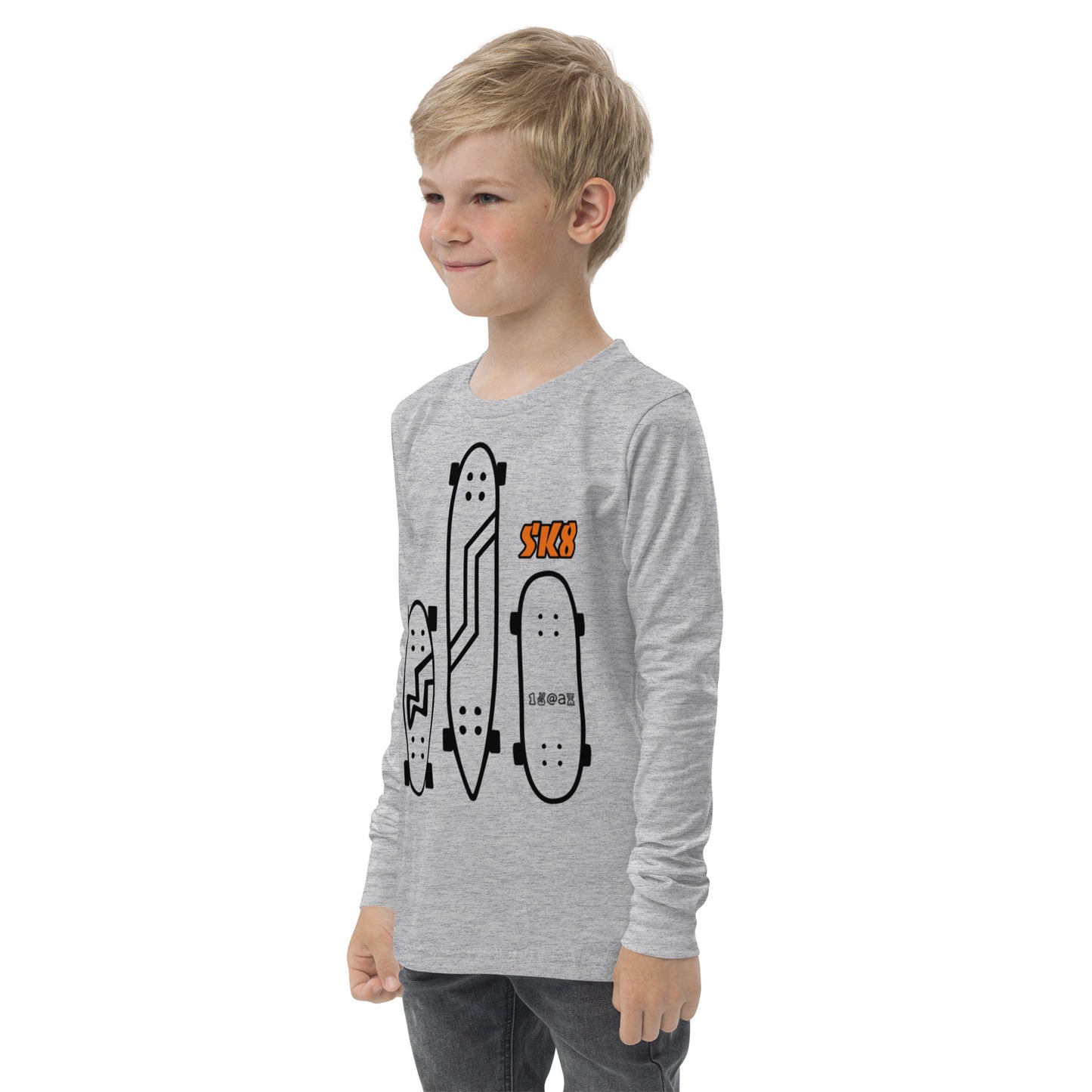 Youth long sleeve tee "SK8"