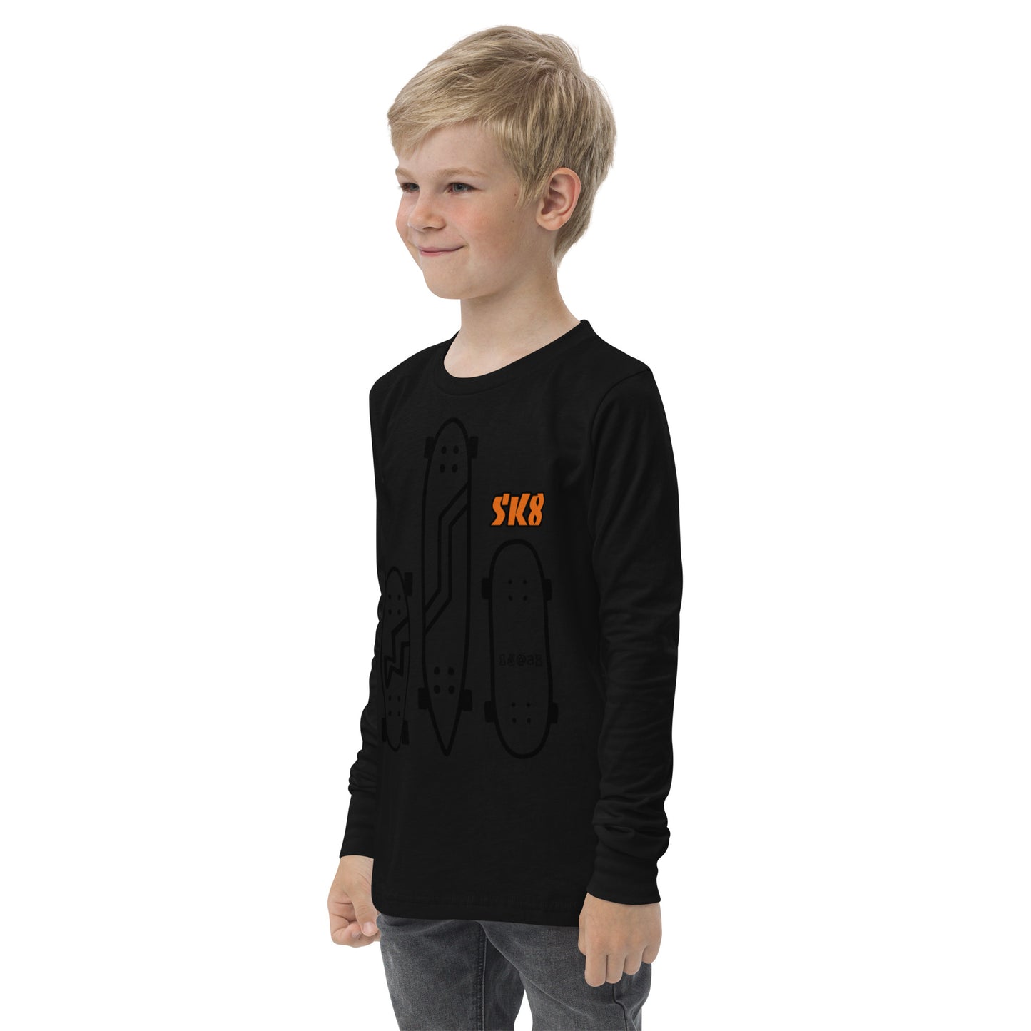Youth long sleeve tee "SK8"