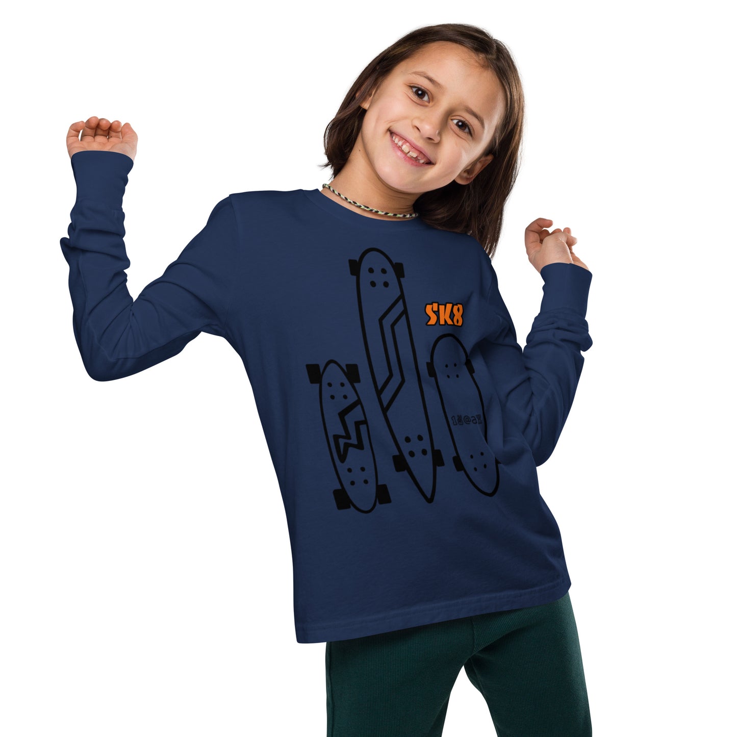 Youth long sleeve tee "SK8"