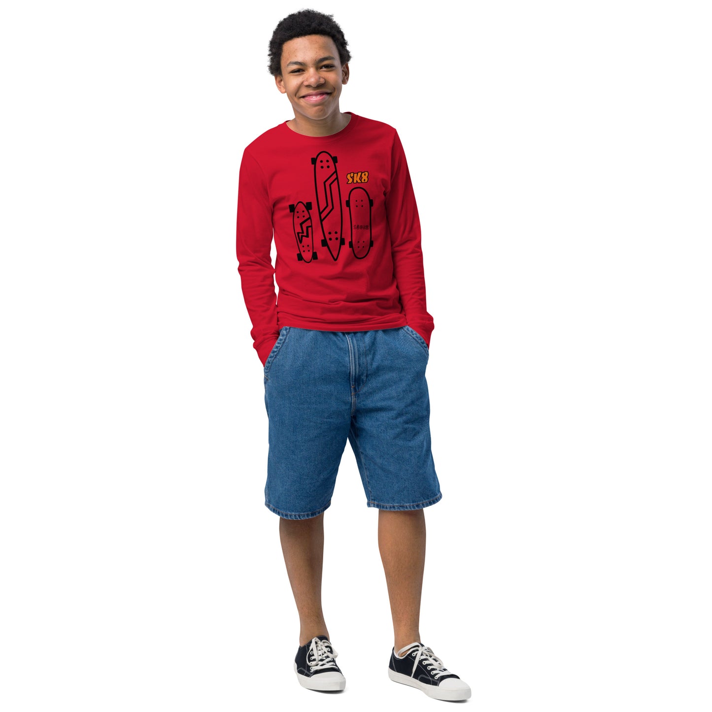 Youth long sleeve tee "SK8"