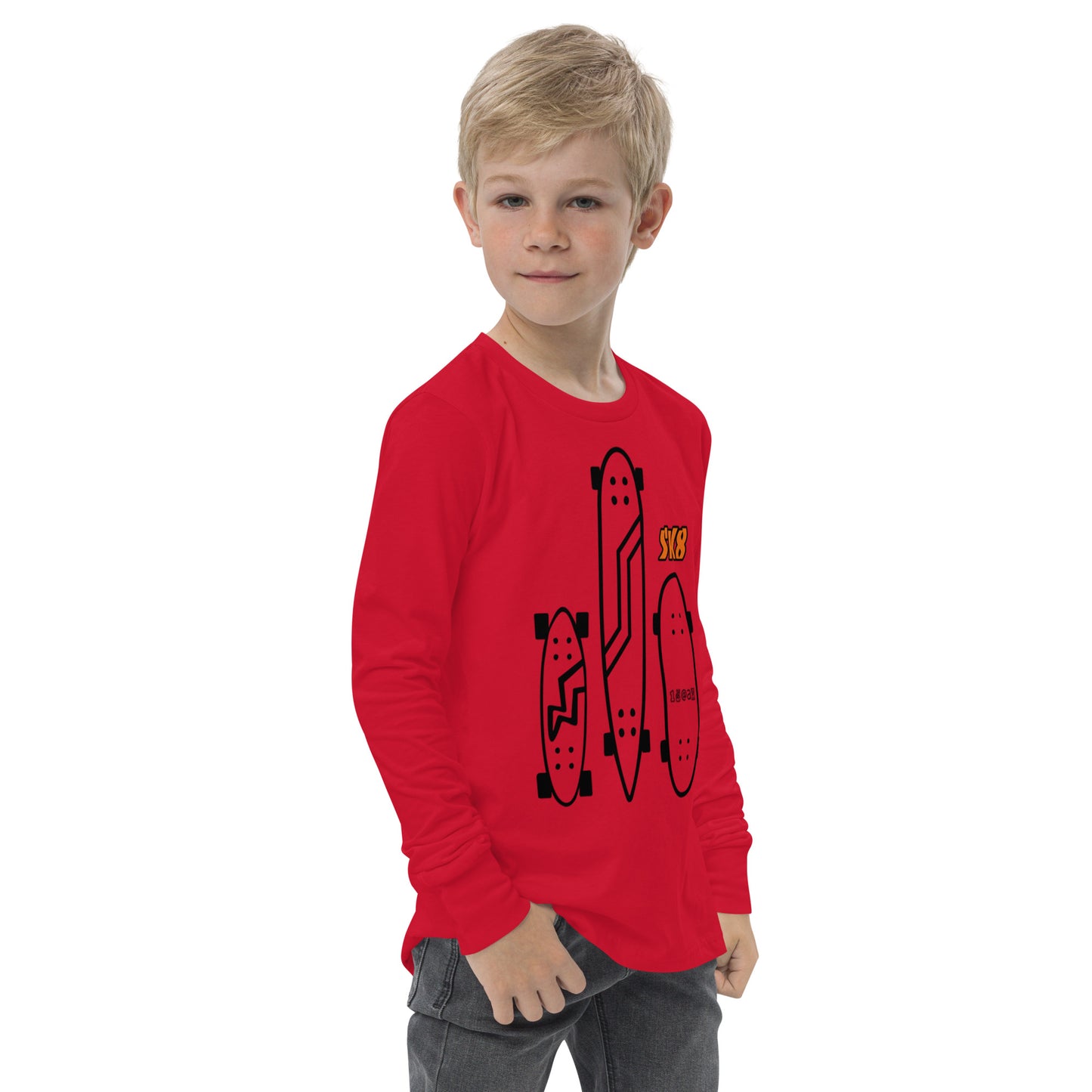 Youth long sleeve tee "SK8"