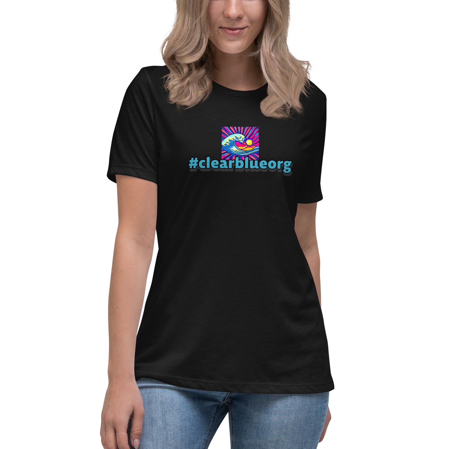Women's Relaxed T-Shirt #clearblue
