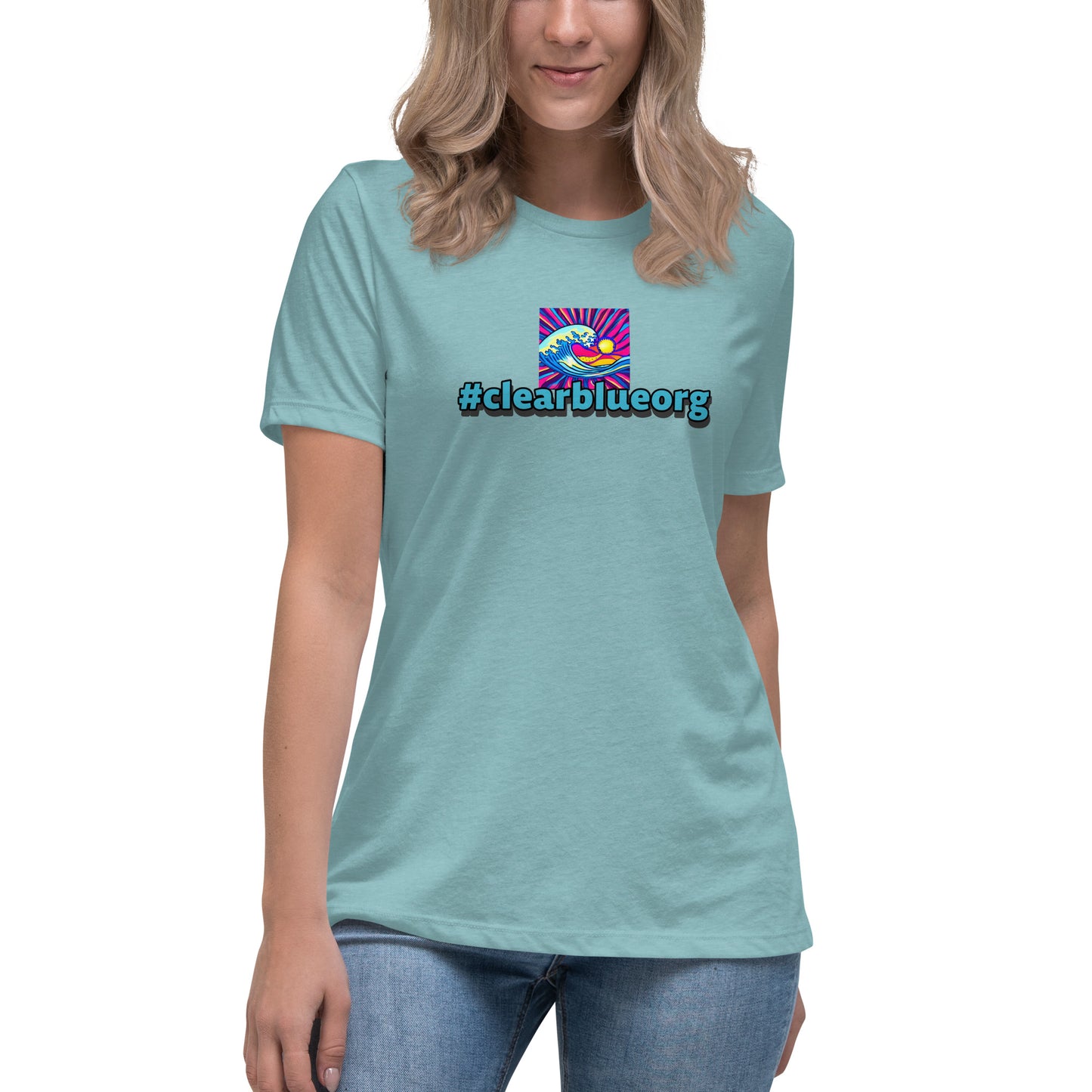 Women's Relaxed T-Shirt #clearblue