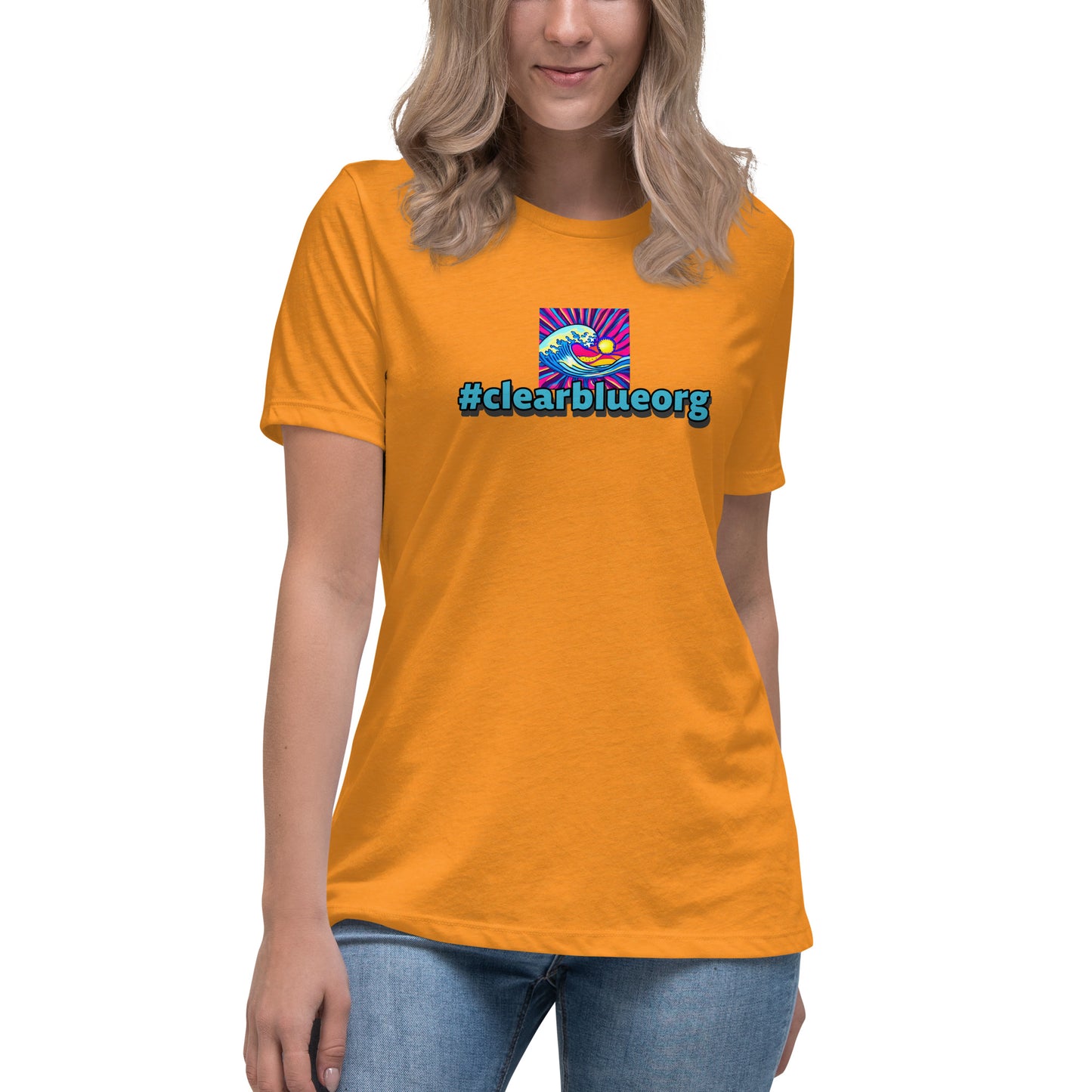 Women's Relaxed T-Shirt #clearblue