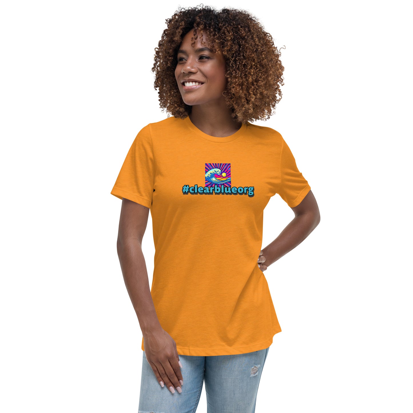 Women's Relaxed T-Shirt #clearblue