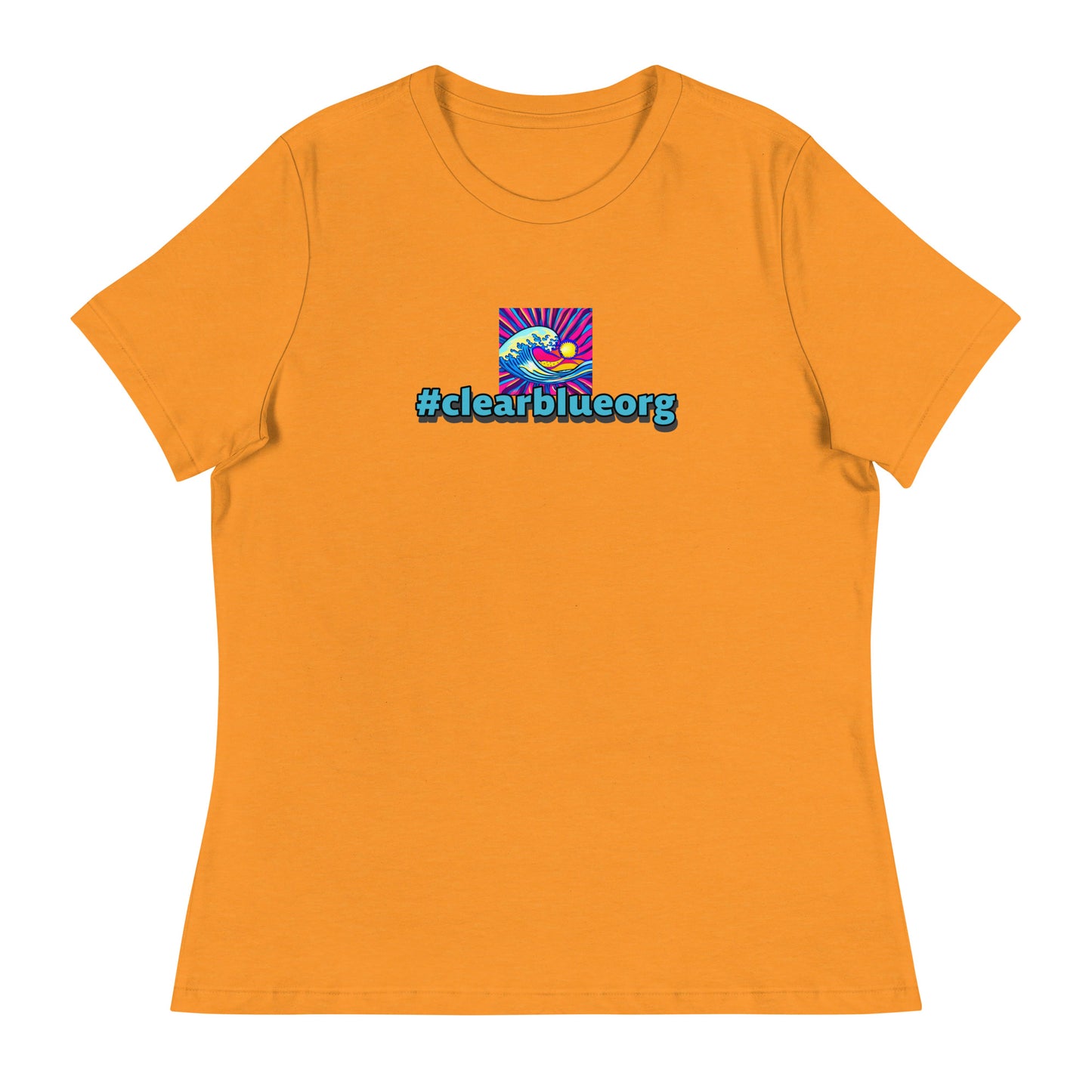 Women's Relaxed T-Shirt #clearblue
