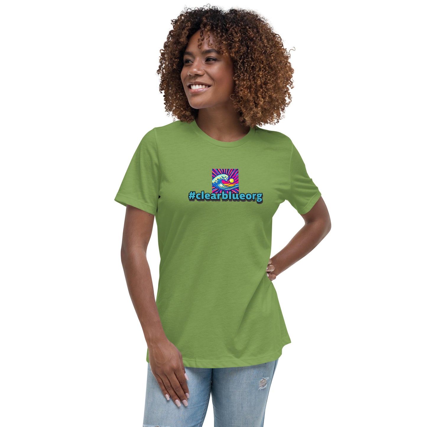 Women's Relaxed T-Shirt #clearblue