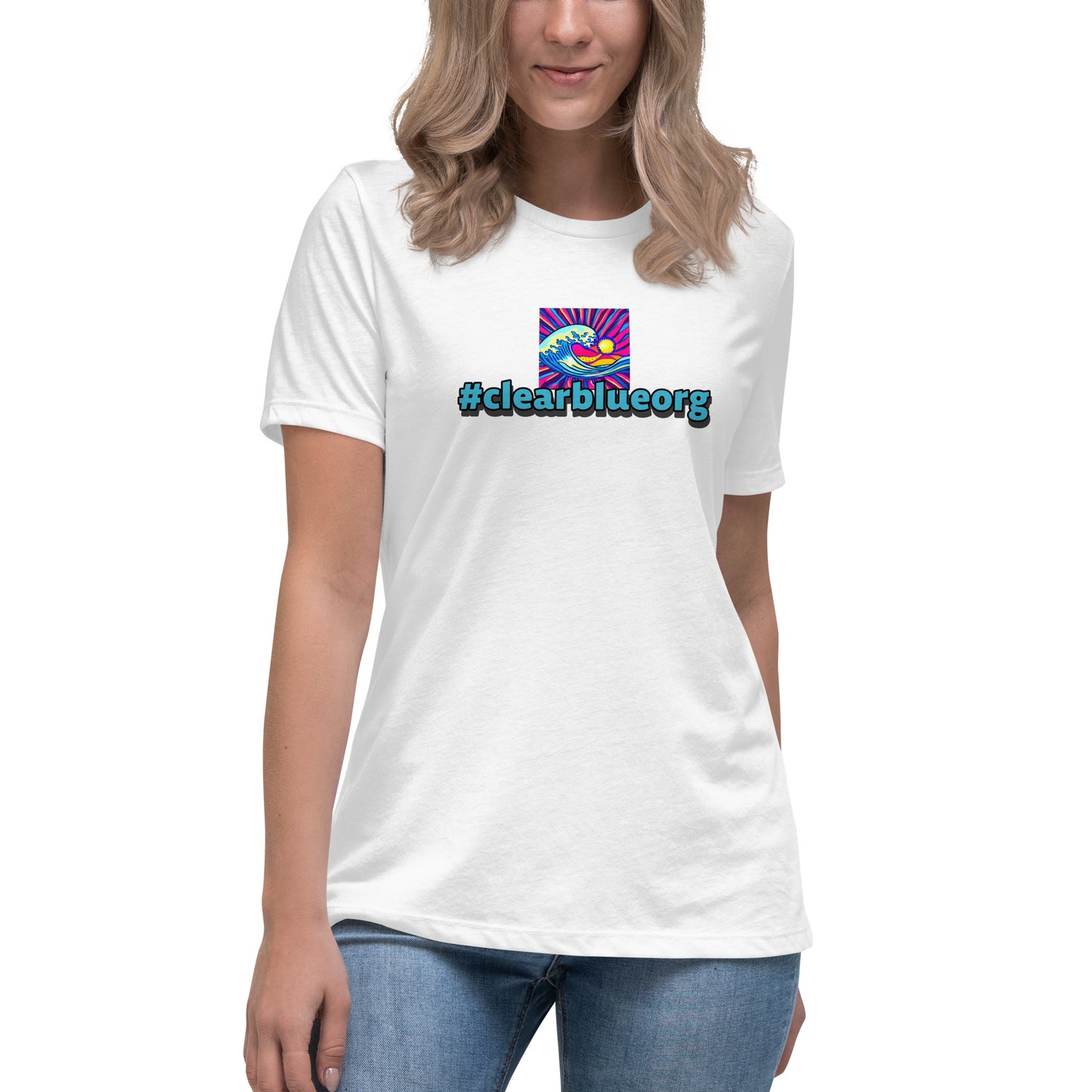Women's Relaxed T-Shirt #clearblue