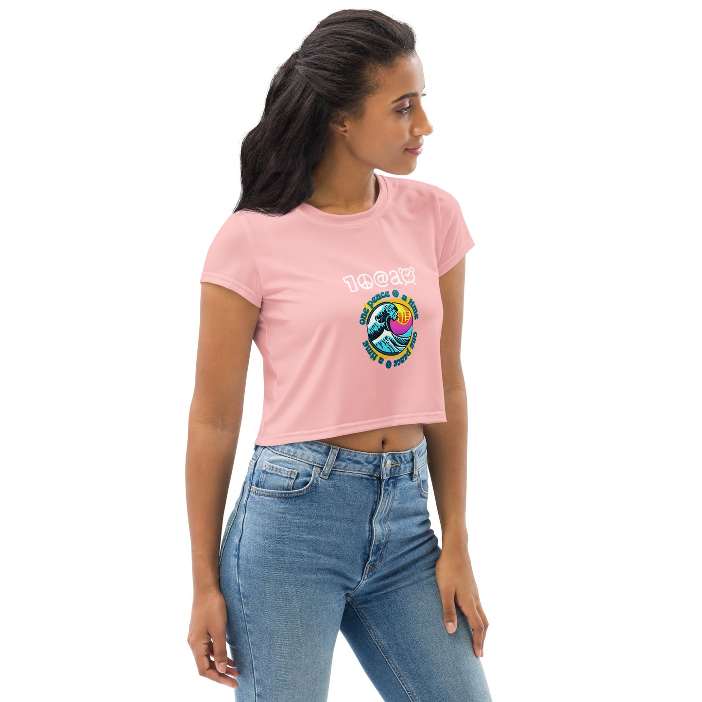 All-Over Print Crop Tee