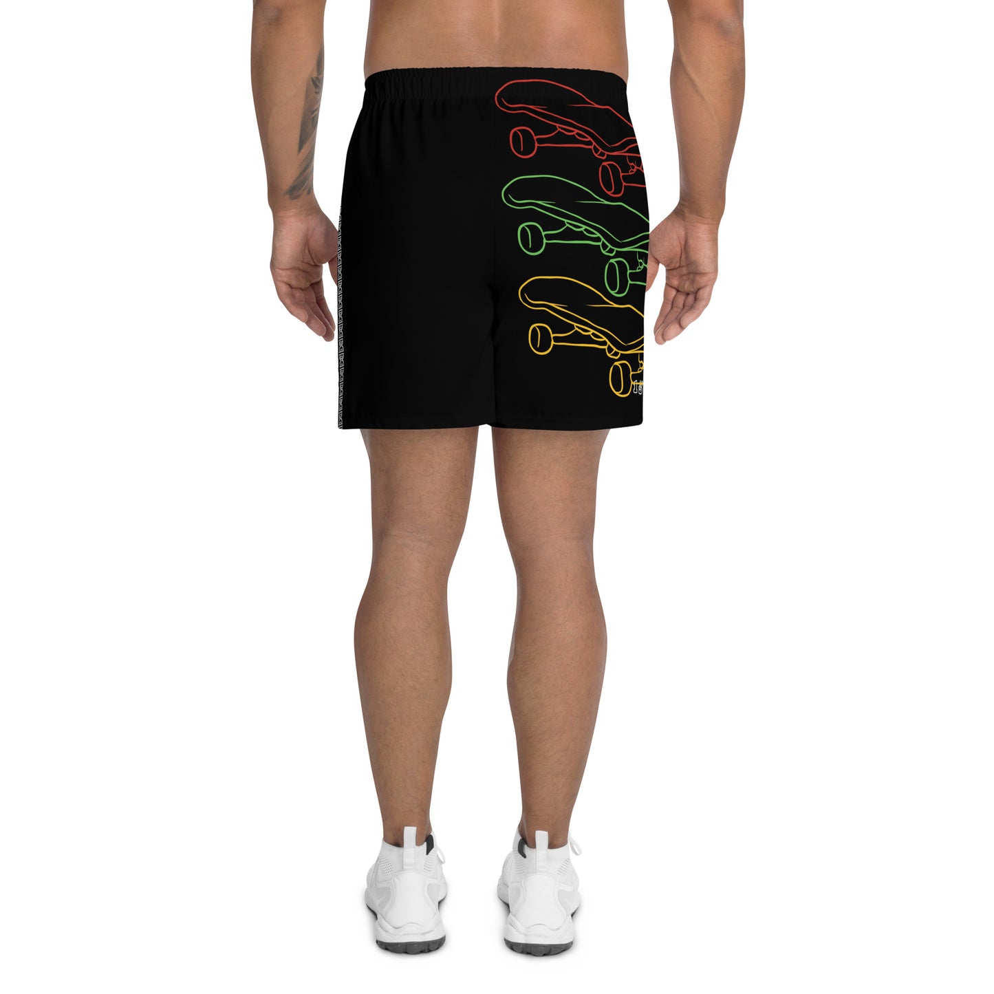 Men's Recycled Athletic Shorts "SKATE/Peace"