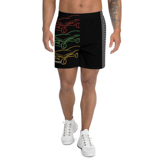 Men's Recycled Athletic Shorts "SKATE/Peace"