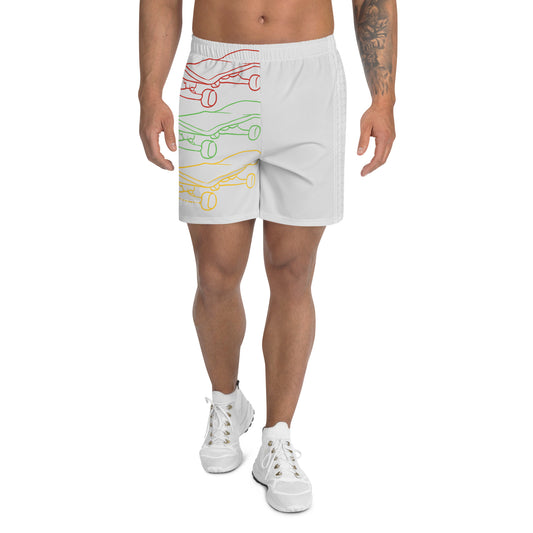 Men's Recycled Athletic Shorts "SKATE/Peace"