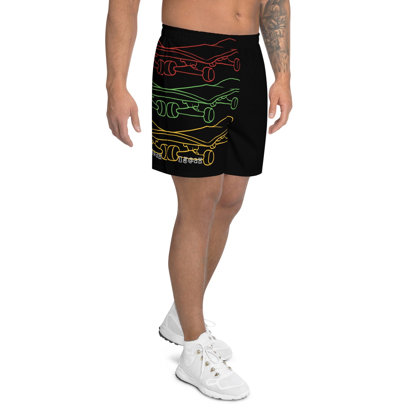 Men's Recycled Athletic Shorts "SKATE/Peace"