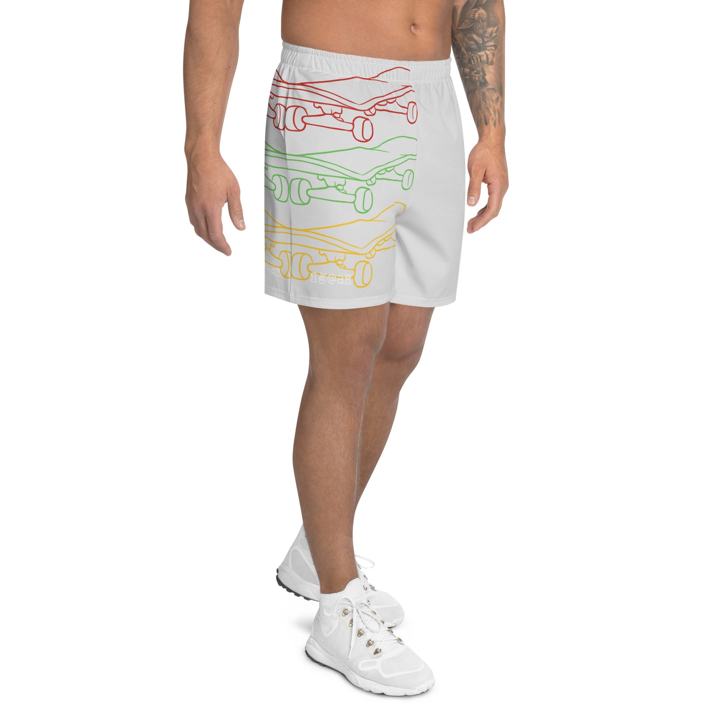 Men's Recycled Athletic Shorts "SKATE/Peace"