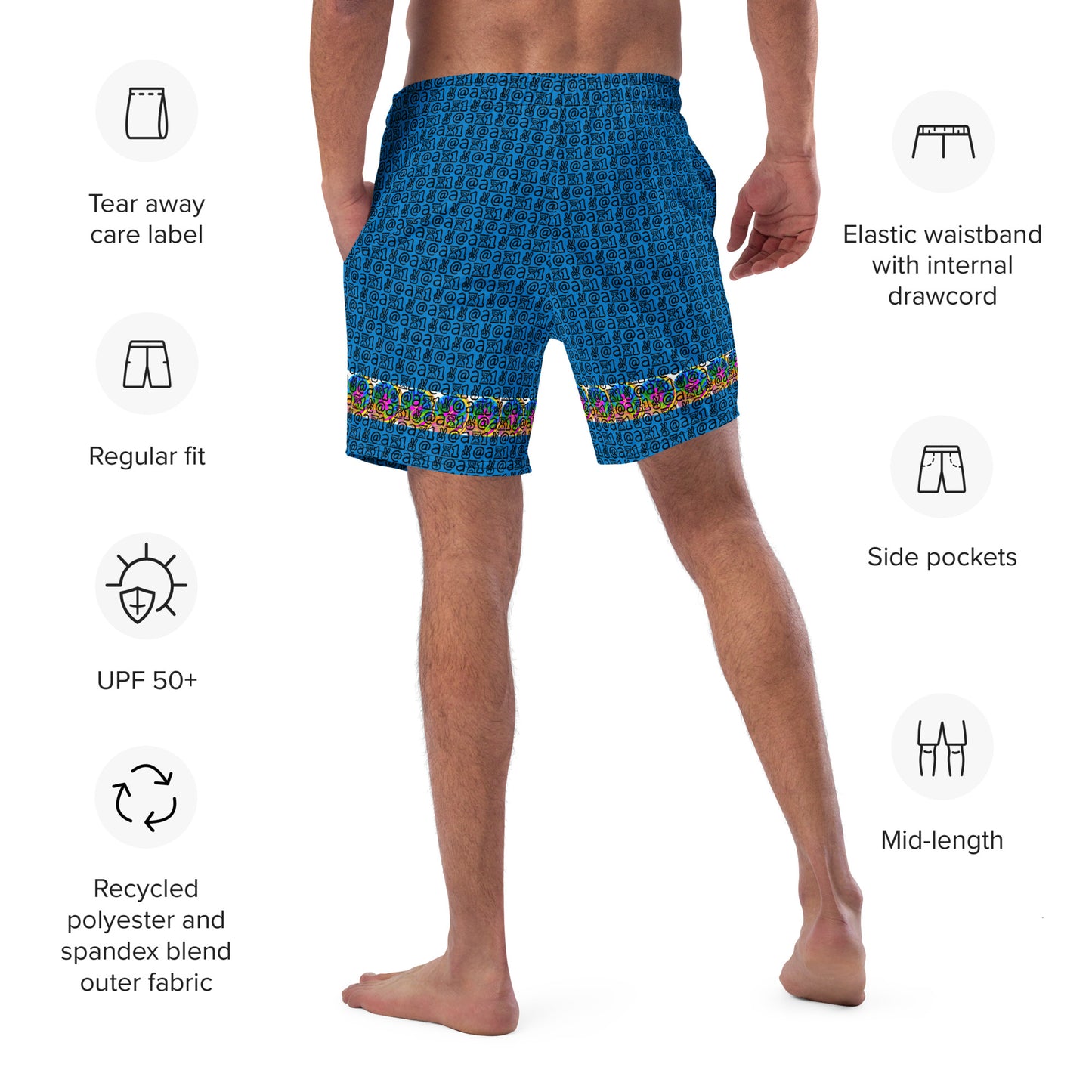 Men's swim trunks "Blue Lagoon"