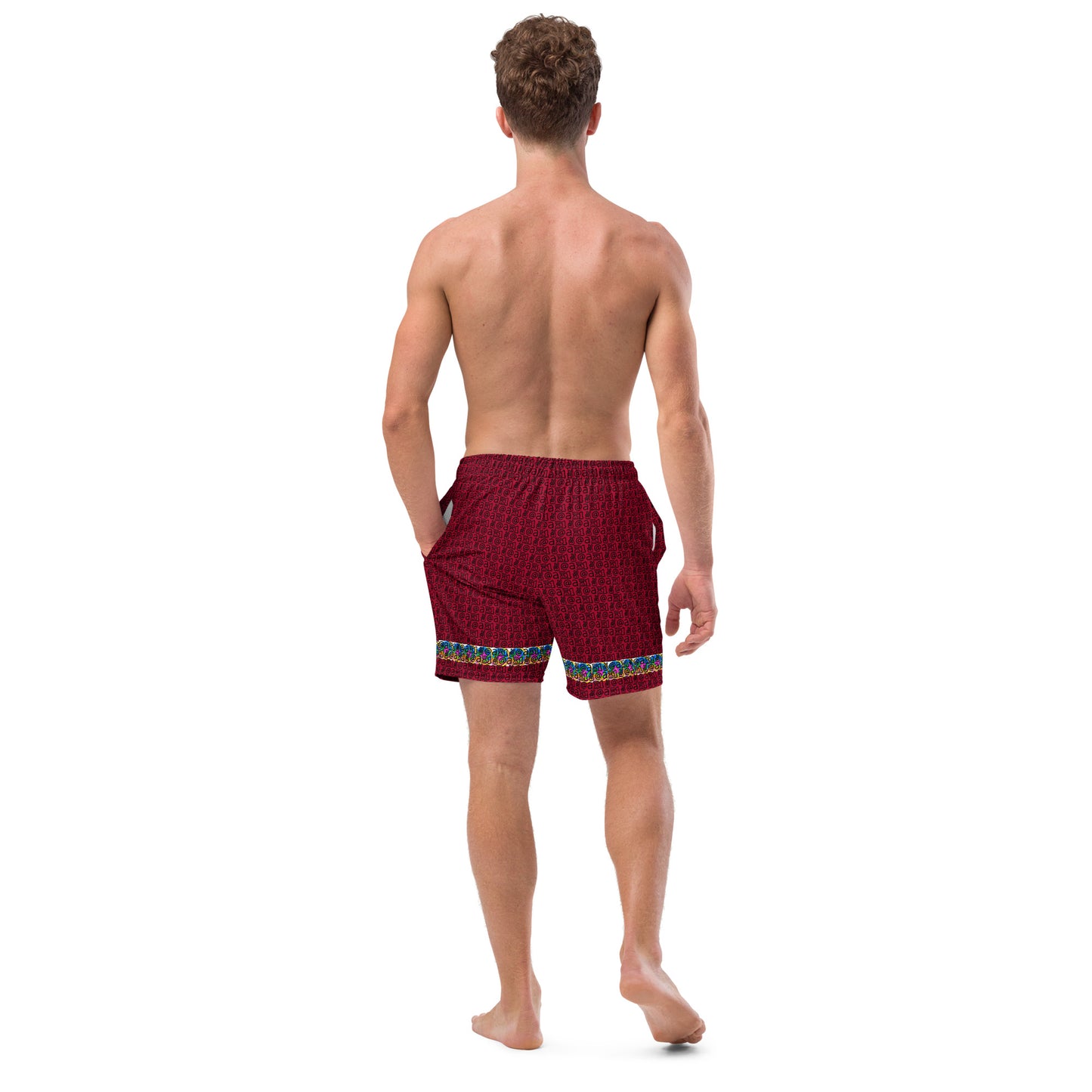 Men's swim trunks "Red Tide"