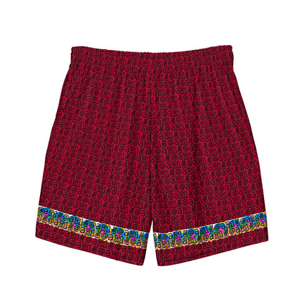 Peace Artists skateboards mens shorts red surfing