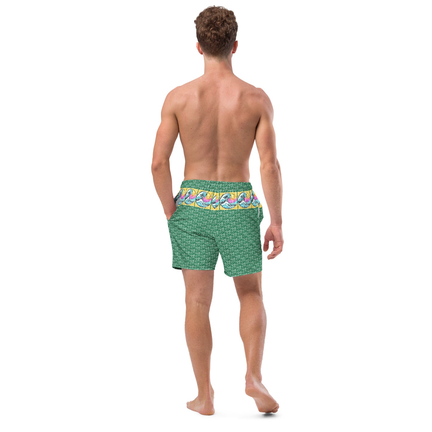 Men's swim trunks "Fuji Umi Green"