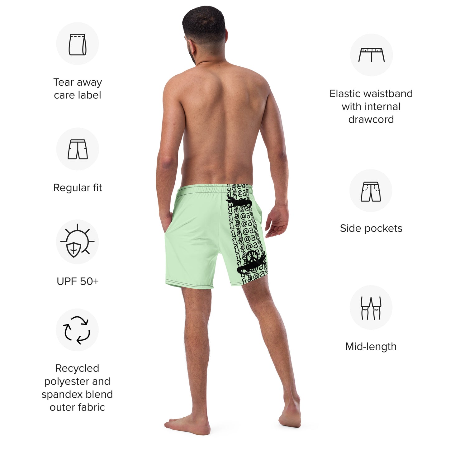 Men's swim trunks "Salty Crocs"