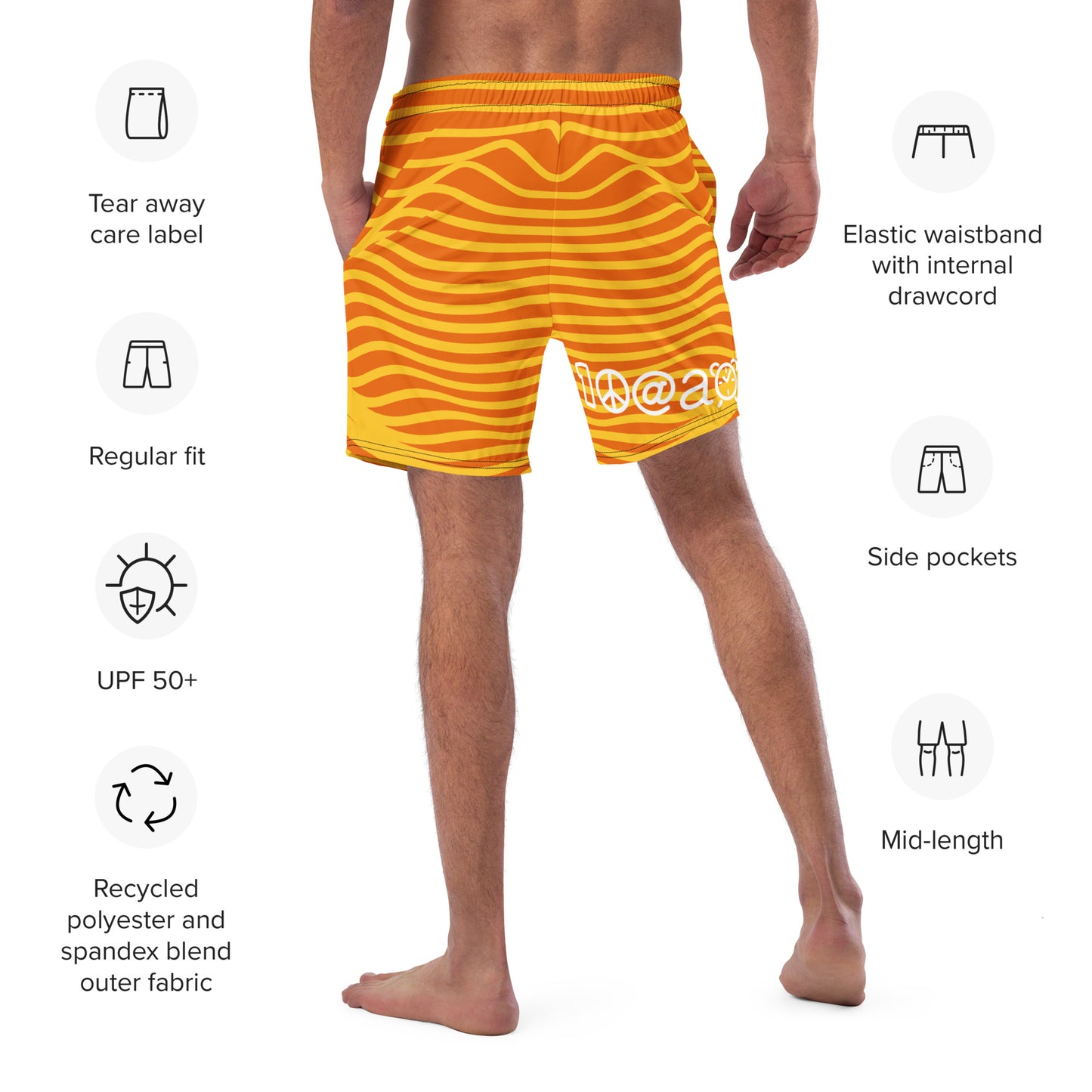 Men's swim trunks "Lava Swell"