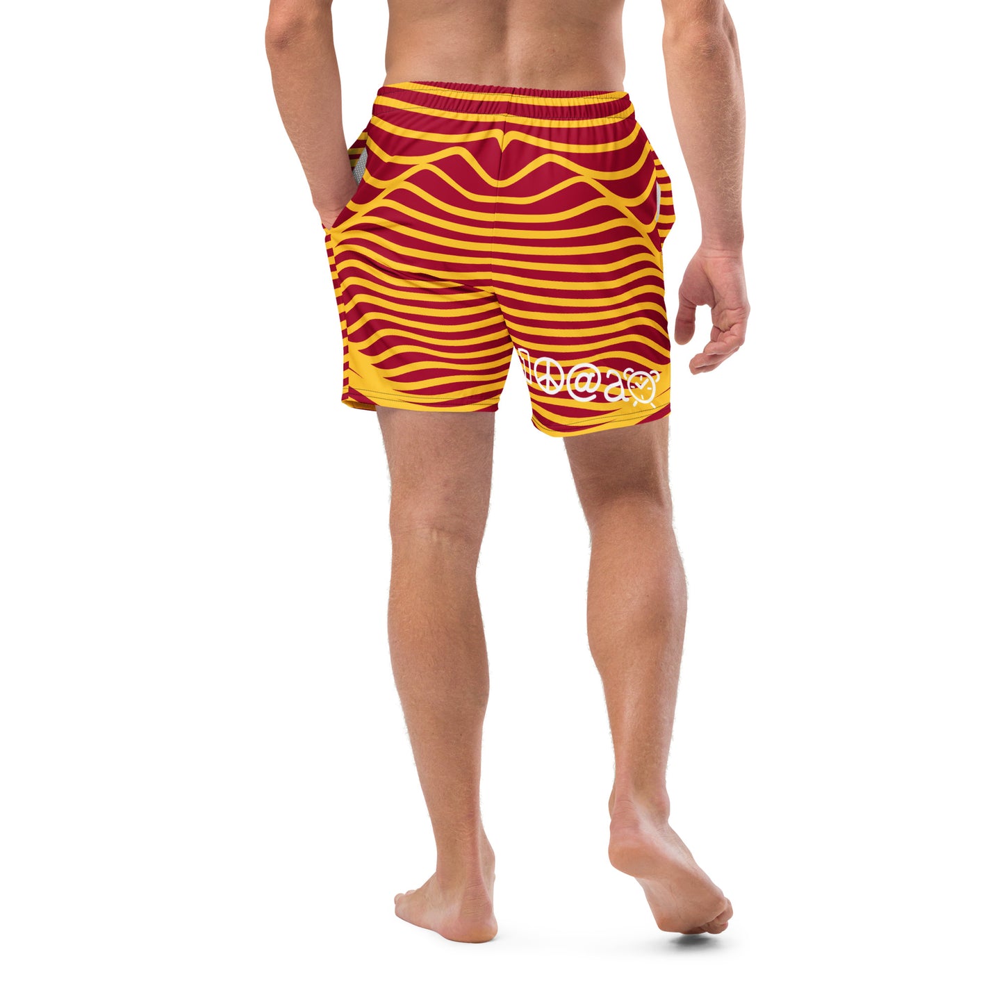 Men's swim trunks "Lava Waves"