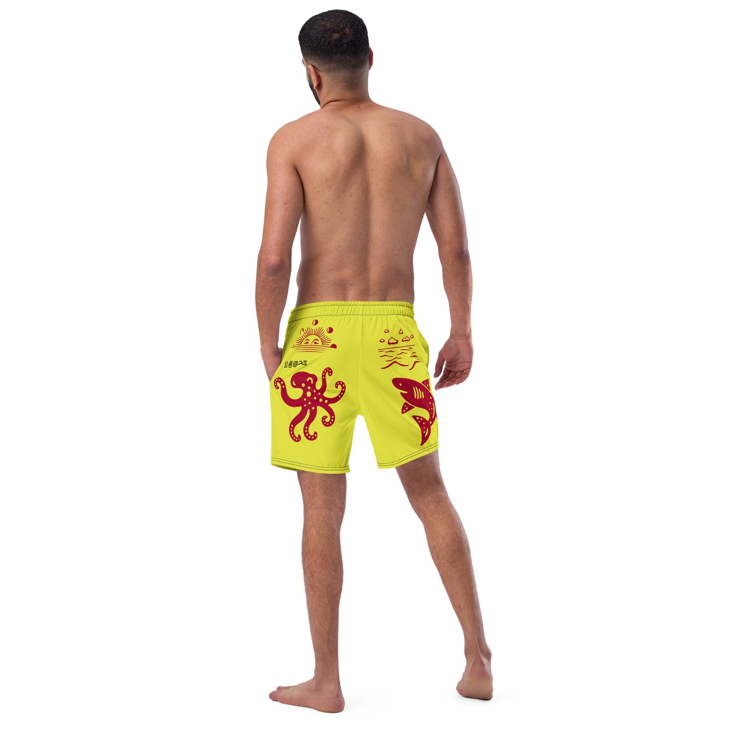 Men's swim trunks "Tattoo Red"