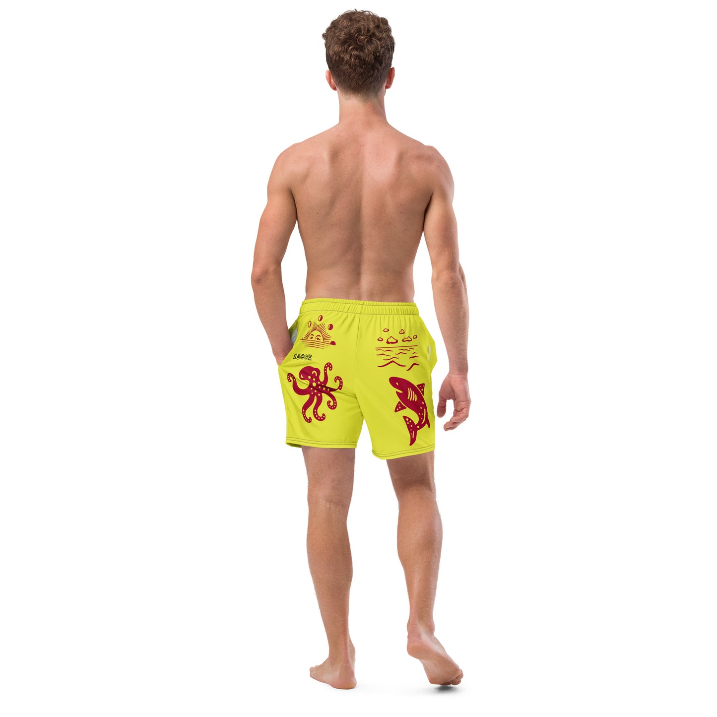 Men's swim trunks "Tattoo Red"