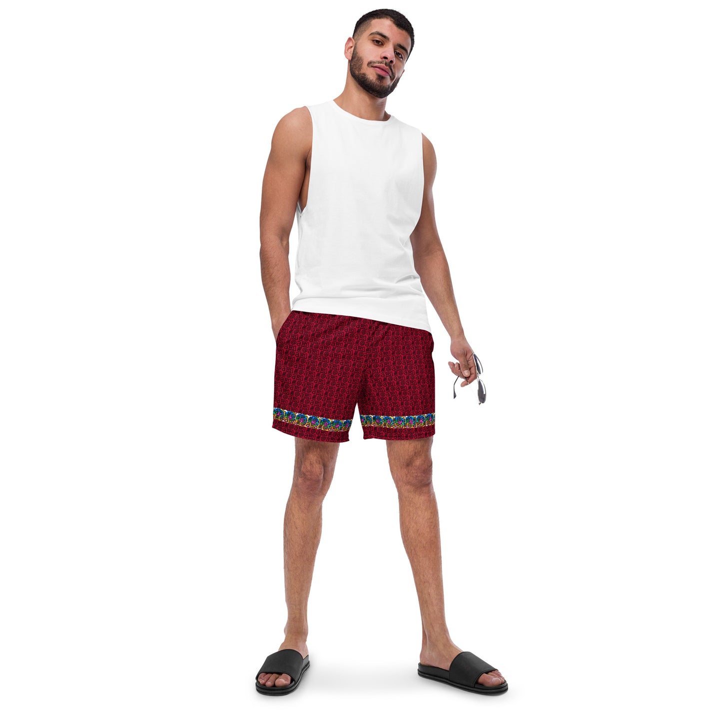 Men's swim trunks "Red Tide"