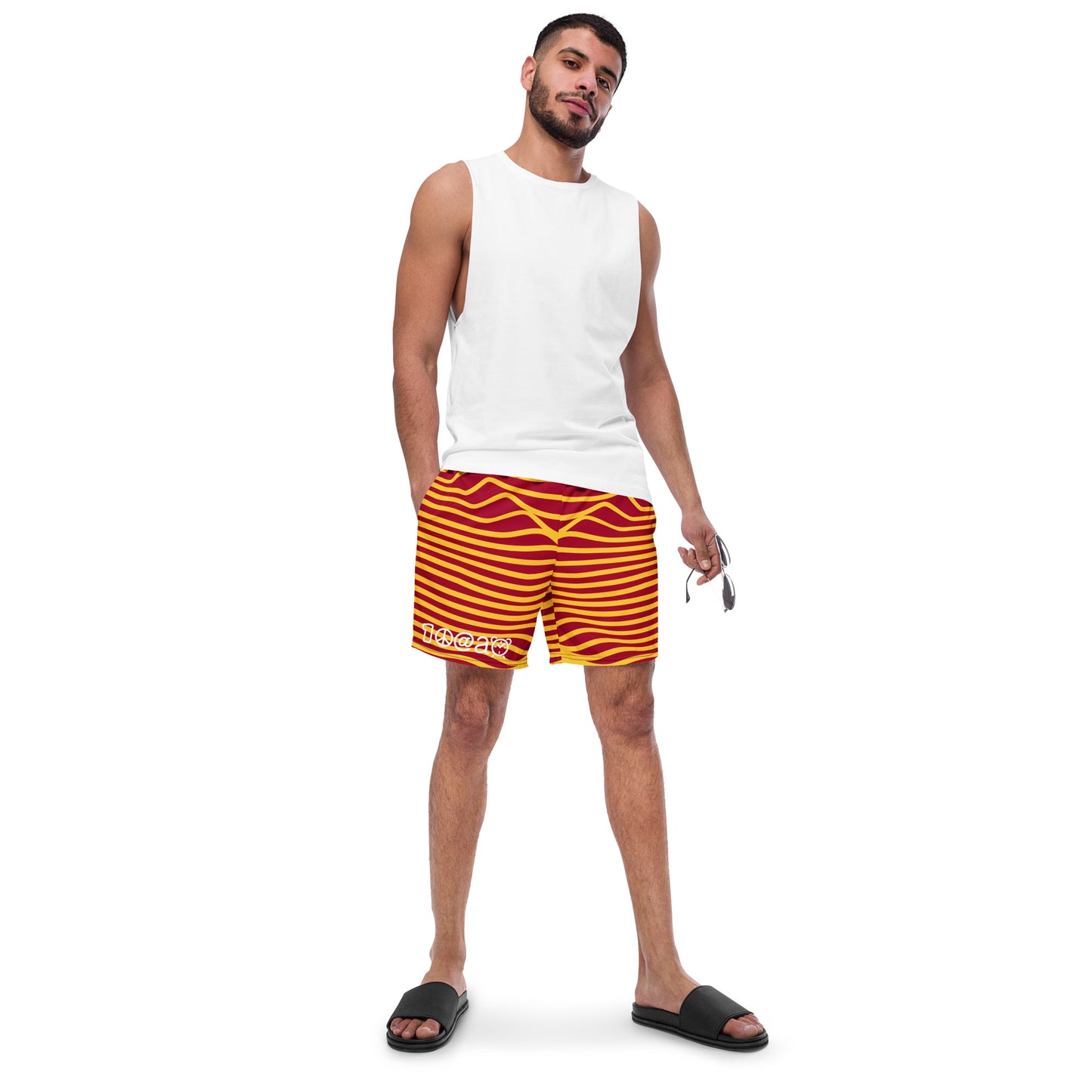 Men's swim trunks "Lava Waves"