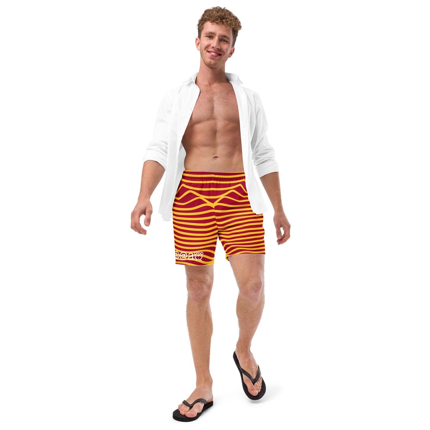 Men's swim trunks "Lava Waves"