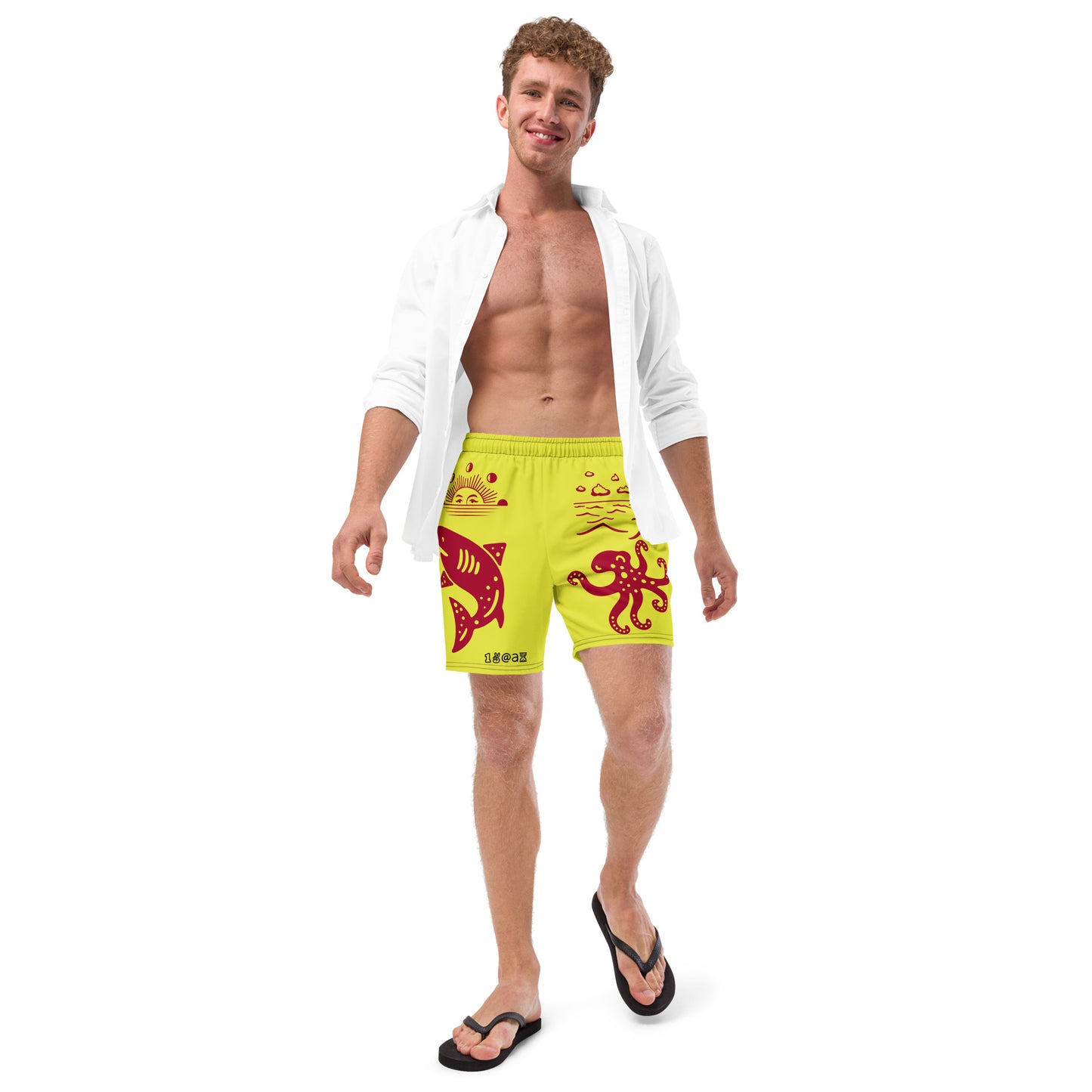 Men's swim trunks "Tattoo Red"