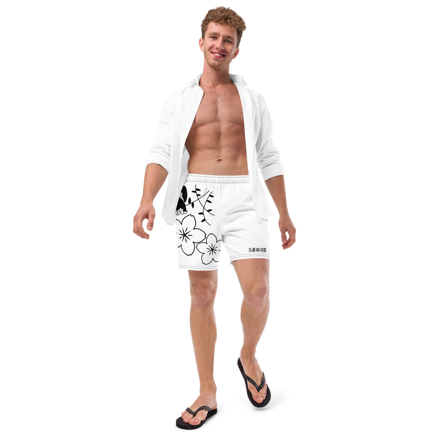 Men's swim trunks "Fuji Umi White"