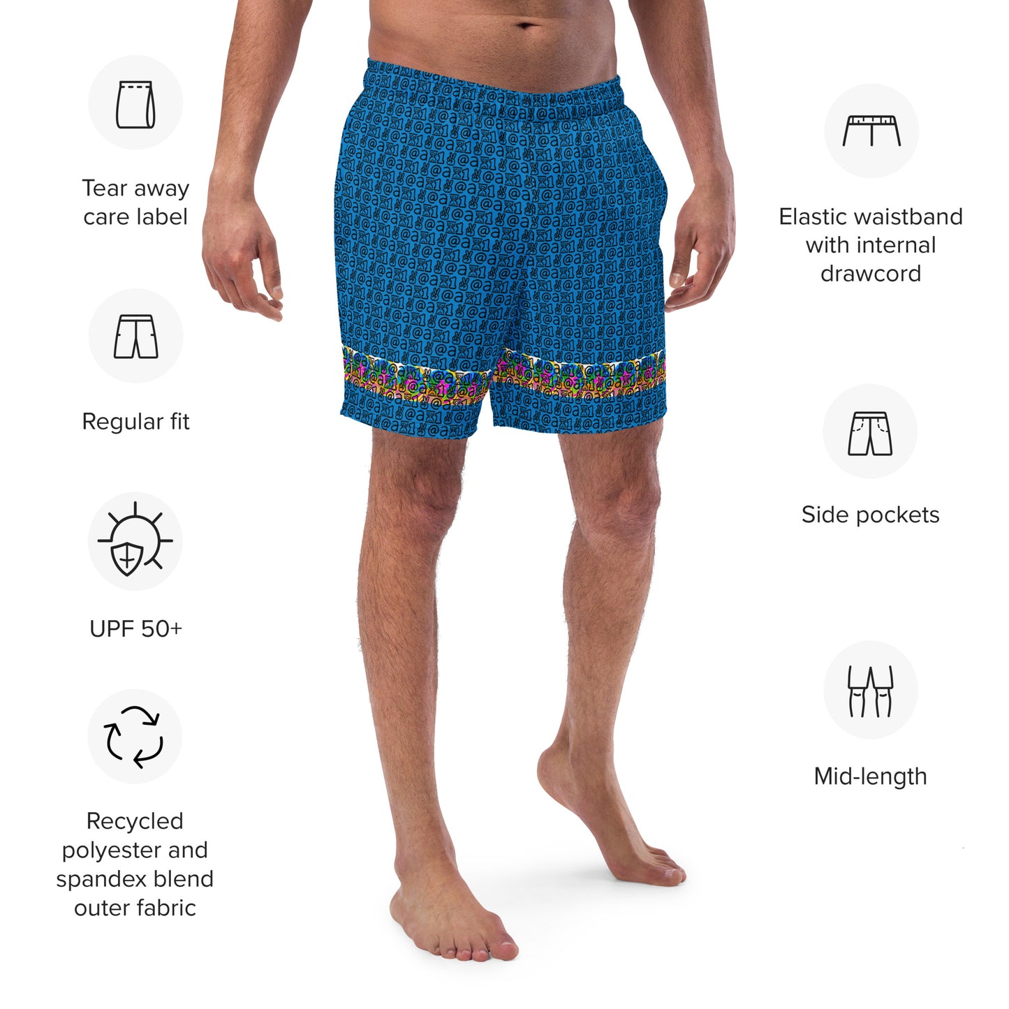 Men's swim trunks "Blue Lagoon"