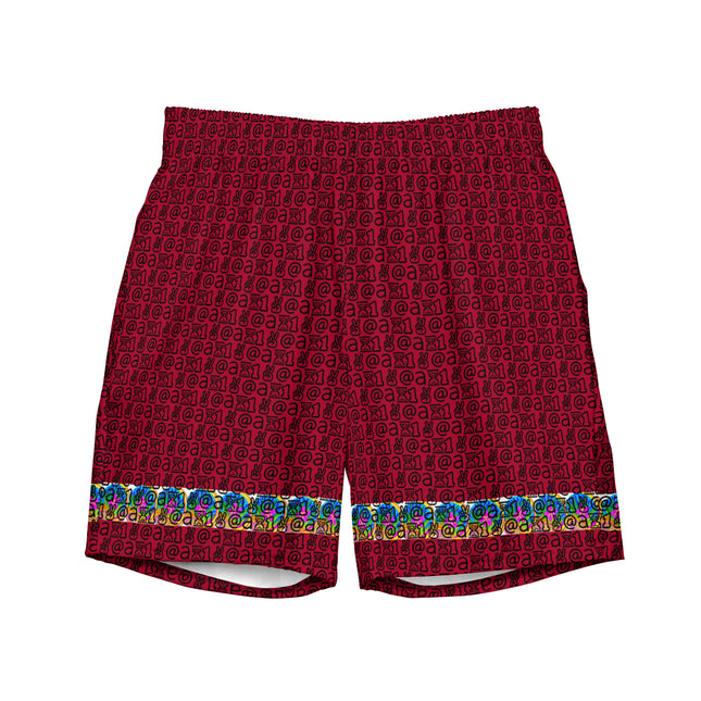 Peace Artists skateboards mens red tide shorts surfing