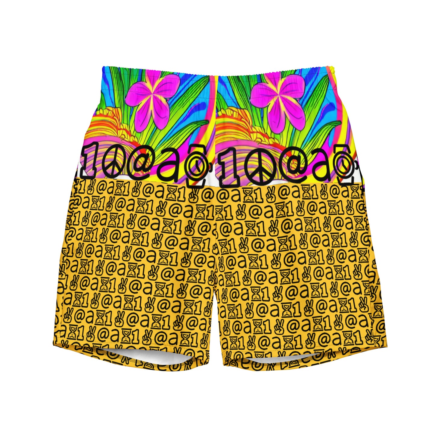 Men's swim trunks "Yellow Mood"