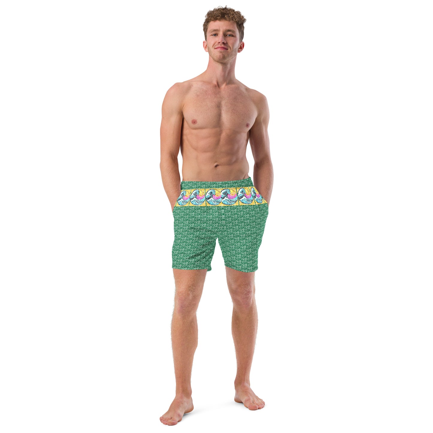 Men's swim trunks "Fuji Umi Green"